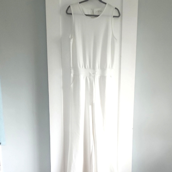 NWT Anthropologie Grey State Jax Jumpsuit In White Size Medium - Picture 3 of 13